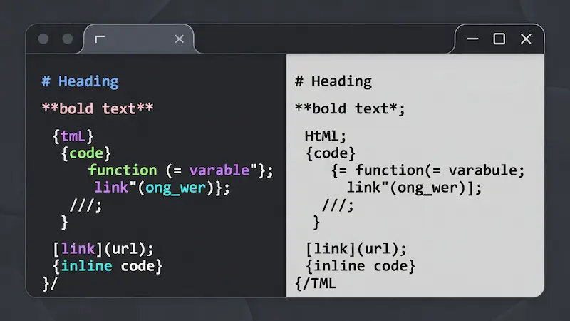 Pro Markdown Studio Max Interface Screenshot showing dark mode editor and live preview panel