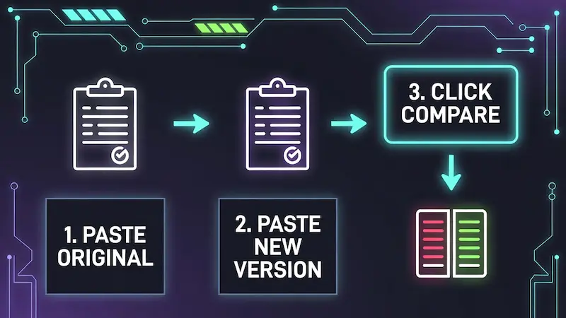Visual guide: How to compare text and code with Ultra Diff Pro Max
