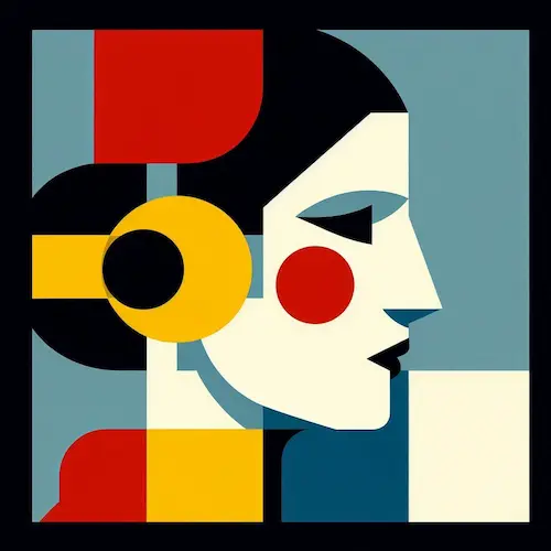 Bauhaus Geometric Avatar example generated by Identity Matrix